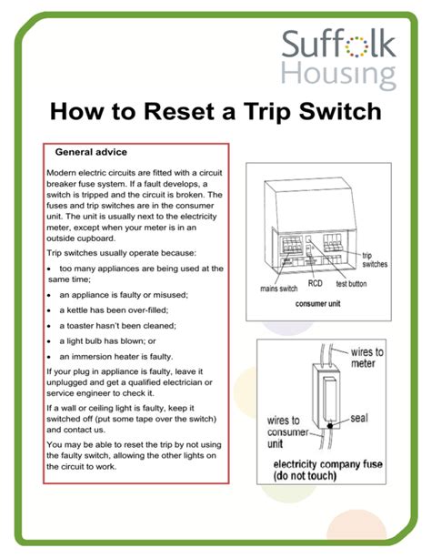 how to reset trip switch